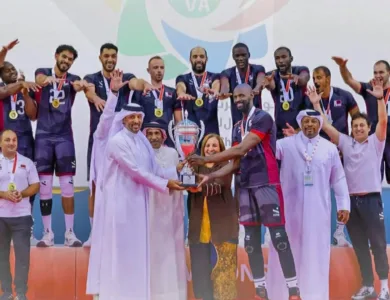 قطر تفوز بأول بطولة غرب آسيا للكرة الطائرة