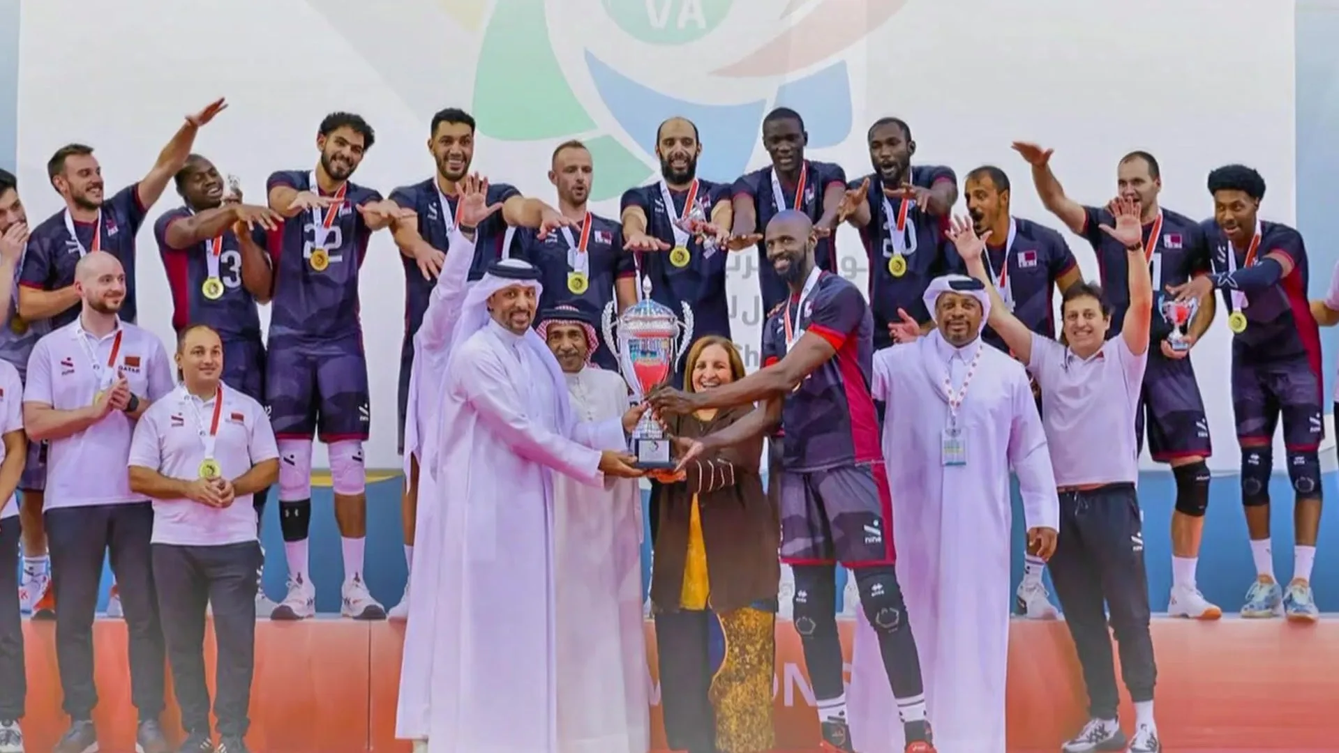 قطر تفوز بأول بطولة غرب آسيا للكرة الطائرة