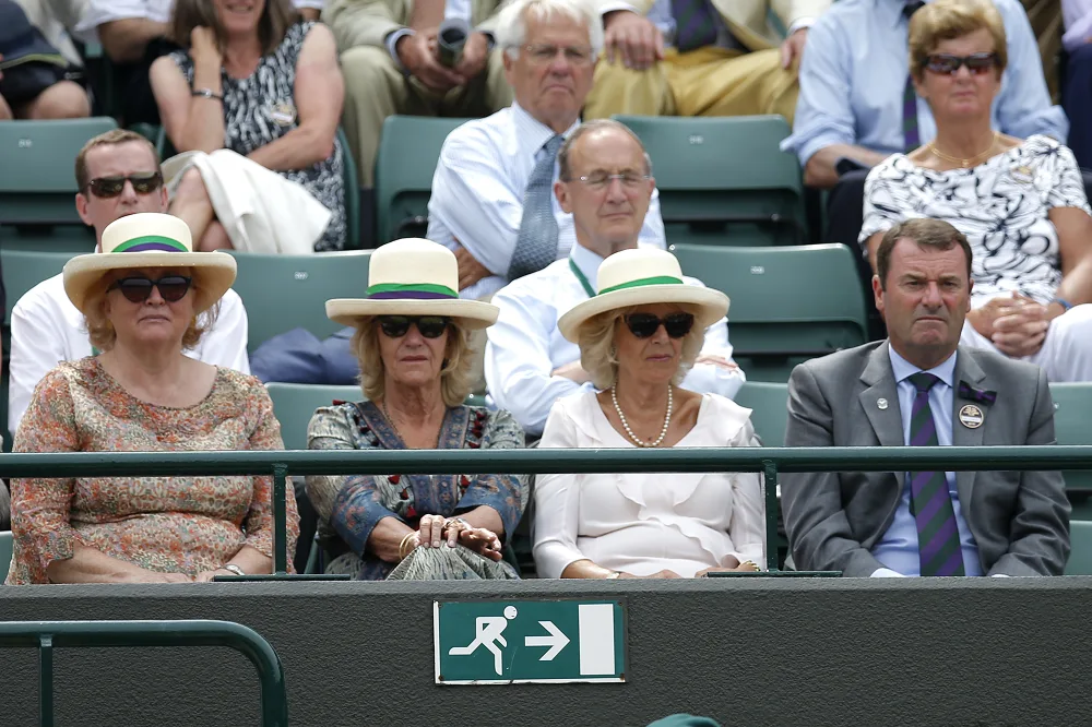 كاميلا، ملكة بريطانيا، تزور بطولة ويمبلدون الرسمية