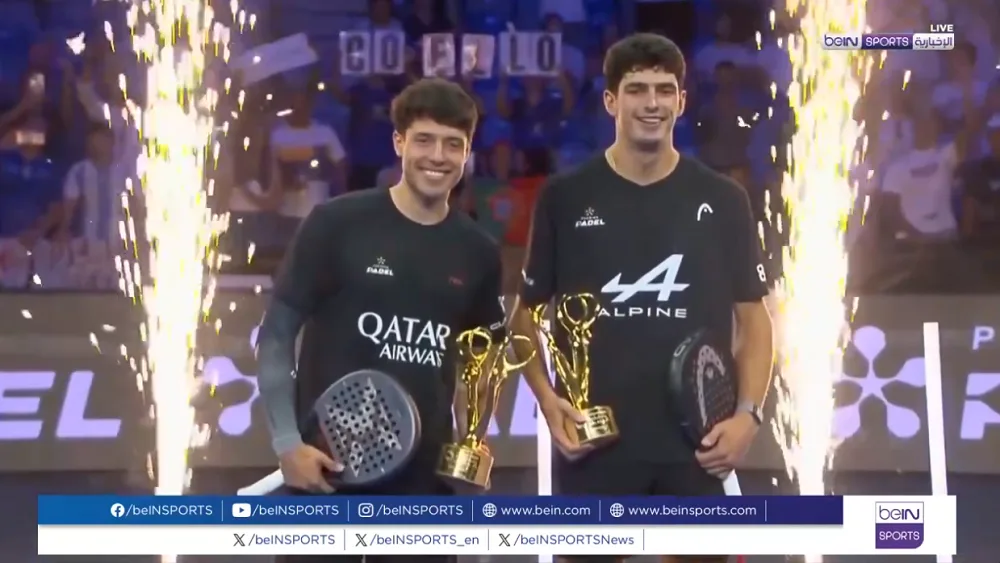 كوييو وتابيا يتفوقان ويفوزان ببطولة ملقا بادل