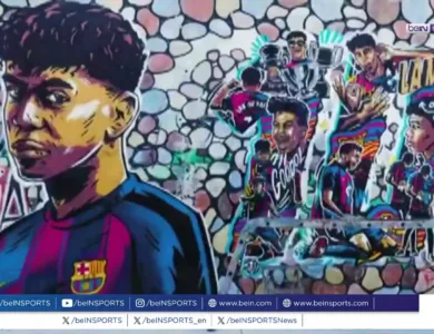 ماتارو تكرم لامين جمال بجدارية رقم 10 في روكوفوندا