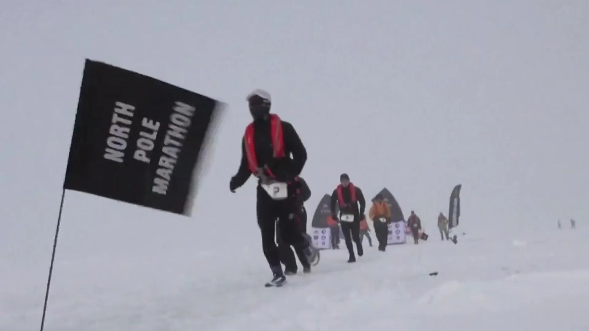ماراثون مميز في القطب الشمالي تحت الصفر