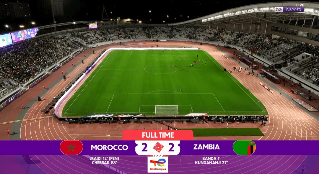 مباراة المغرب وزامبيا تنتهي بالتعادل في كأس أمم إفريقيا للسيدات