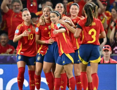 مباراة مشوقة بين إسبانيا وبلجيكا في بطولة أوروبا للسيدات