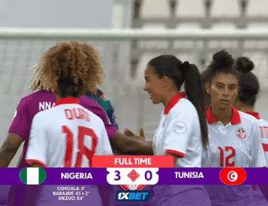 نيجيريا تتفوق على تونس 3-صفر في كأس أمم إفريقيا للسيدات