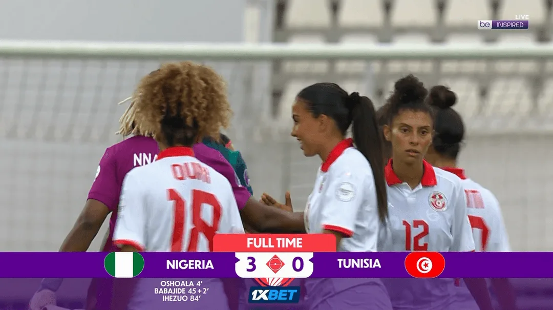 نيجيريا تتفوق على تونس 3-صفر في كأس أمم إفريقيا للسيدات
