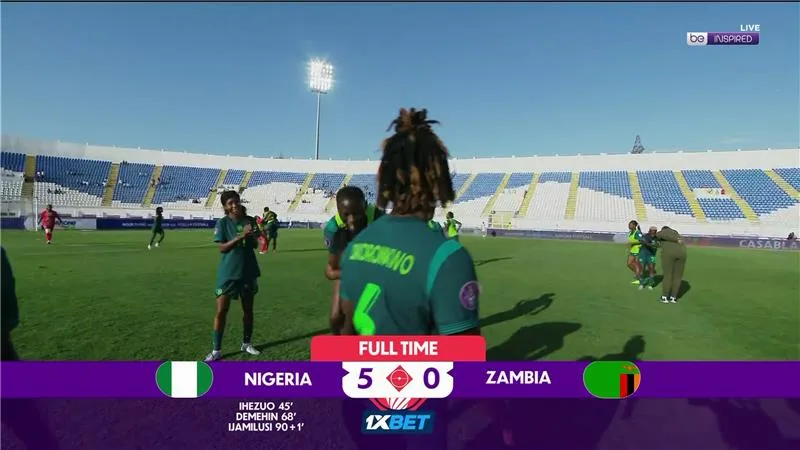 نيجيريا تهزم زامبيا وتصل نصف نهائي أمم إفريقيا للسيدات.