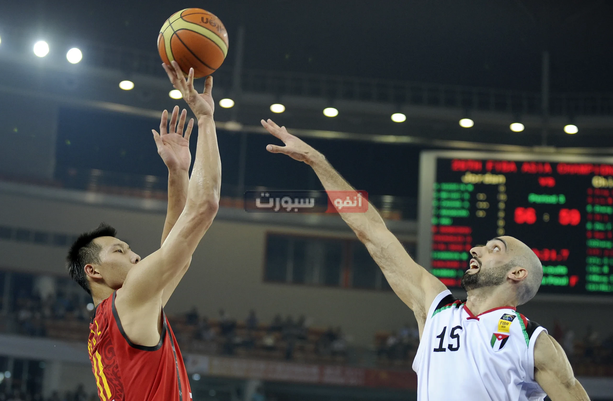 القنوات المفتوحة الناقلة لمباراة الأردن والصين في كأس آسيا لكرة السلة 2025