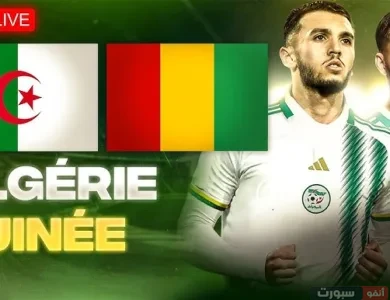 مشاهدة مباراة الجزائر وغينيا اليوم في تصفيات كأس العالم 2026