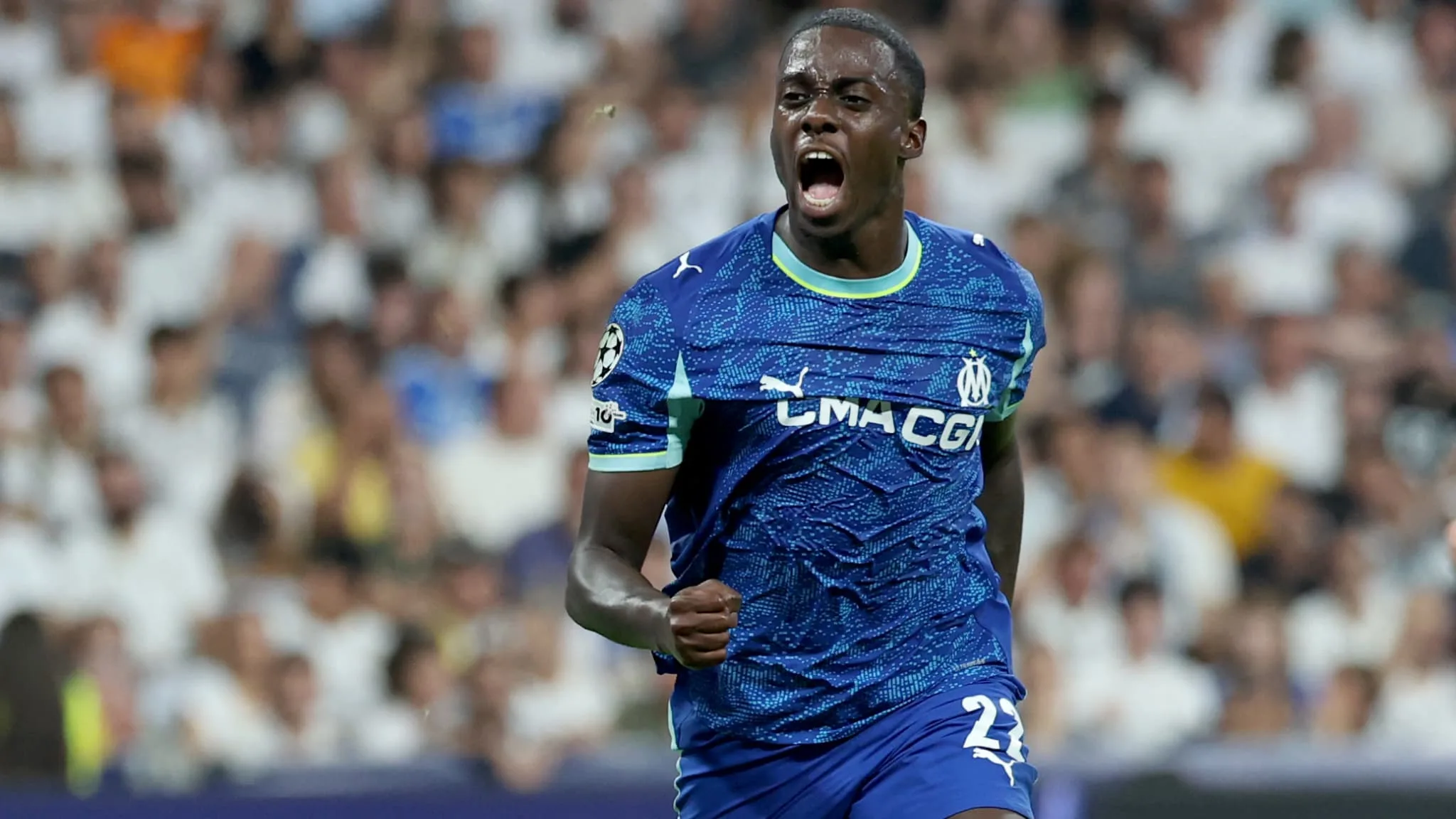 تيموثي ويا يسجل أول هدف لمارسيليا أمام ريال مدريد