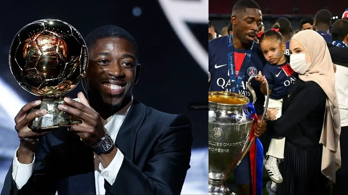 هذا ما قالته زوجة ديمبيلي المغربية بعد تتويج زوجها بالكرة الذهبية على حساب أشرف حكيمي