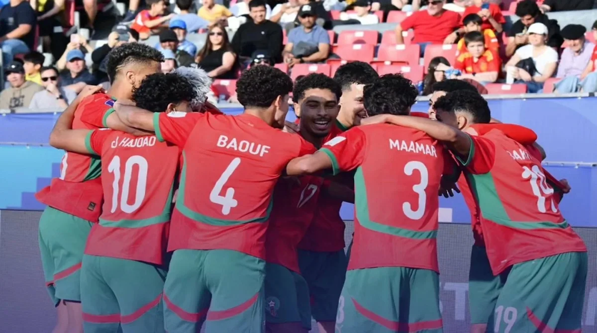 المغرب يهزم اسبانيا بثنائية في كأس العالم للشباب