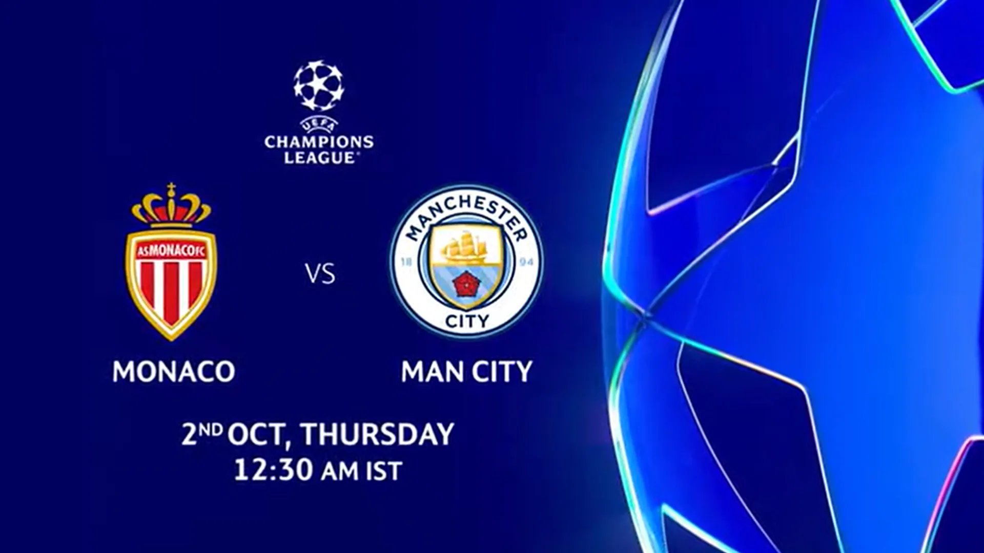 بث مباشر مباراة مانشستر سيتي ضد موناكو اليوم في دوري الأبطال