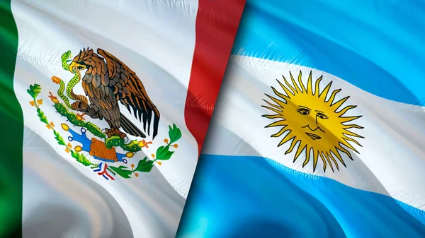 depositphotos 378967174 stock photo mexico argentina flags waving flag