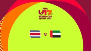 موعد مباراة الإمارات وكوستا ريكا والقنوات الناقلة في كأس العالم تحت 17 سنة