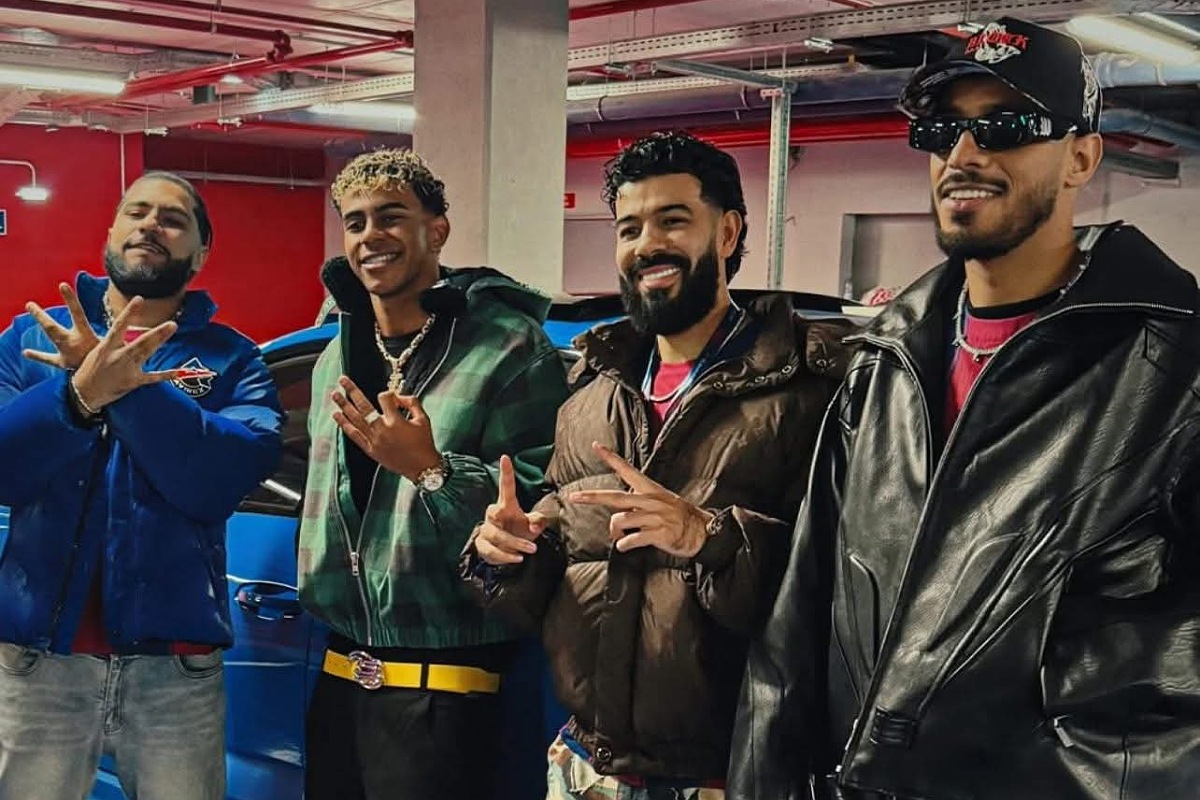 نجوم الراب المغربي طوطو ستورمي وديستانكت رفقة لامين يامال في افتتاح الكامب نو