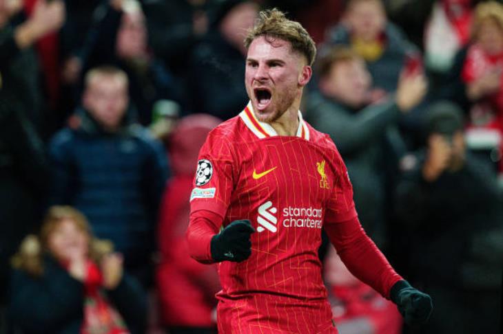 صدمة في أنفيلد: ماك أليستر يهز شباك الريال بهدف رأسي مذهل ويفتتح التسجيل أمام كورتوا المنقذ