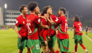 خصم المنتخب المغربي للناشئين بعد تاهل الى ربع النهائي حساب مالي