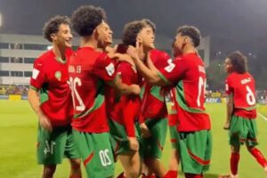 خصم المنتخب المغربي للناشئين بعد تاهل الى ربع النهائي حساب مالي