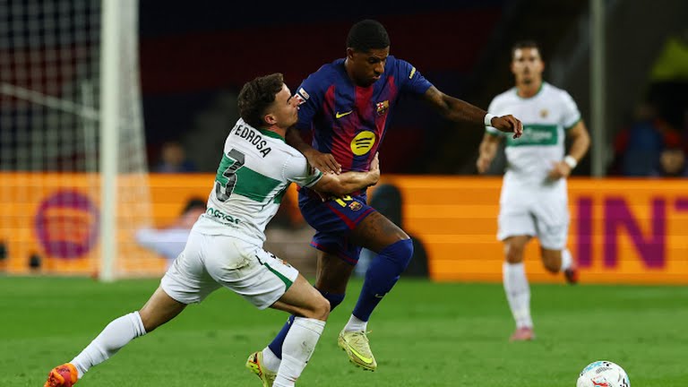 رجل مباراة برشلونة وإلتشي في الدوري الإسباني