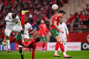 فيديو أيوب الكعبي يسجل هدف عالمي بطريقة مقصية في أفتتاح كأس إفريقيا 2025