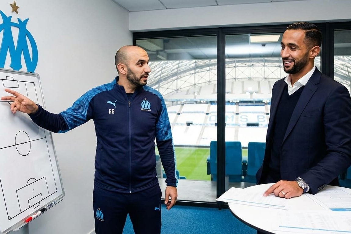 أنباء عن أقتراب نادي مارسيليا الفرنسي من تعاقد المدرب المغربي وليد الركراكي