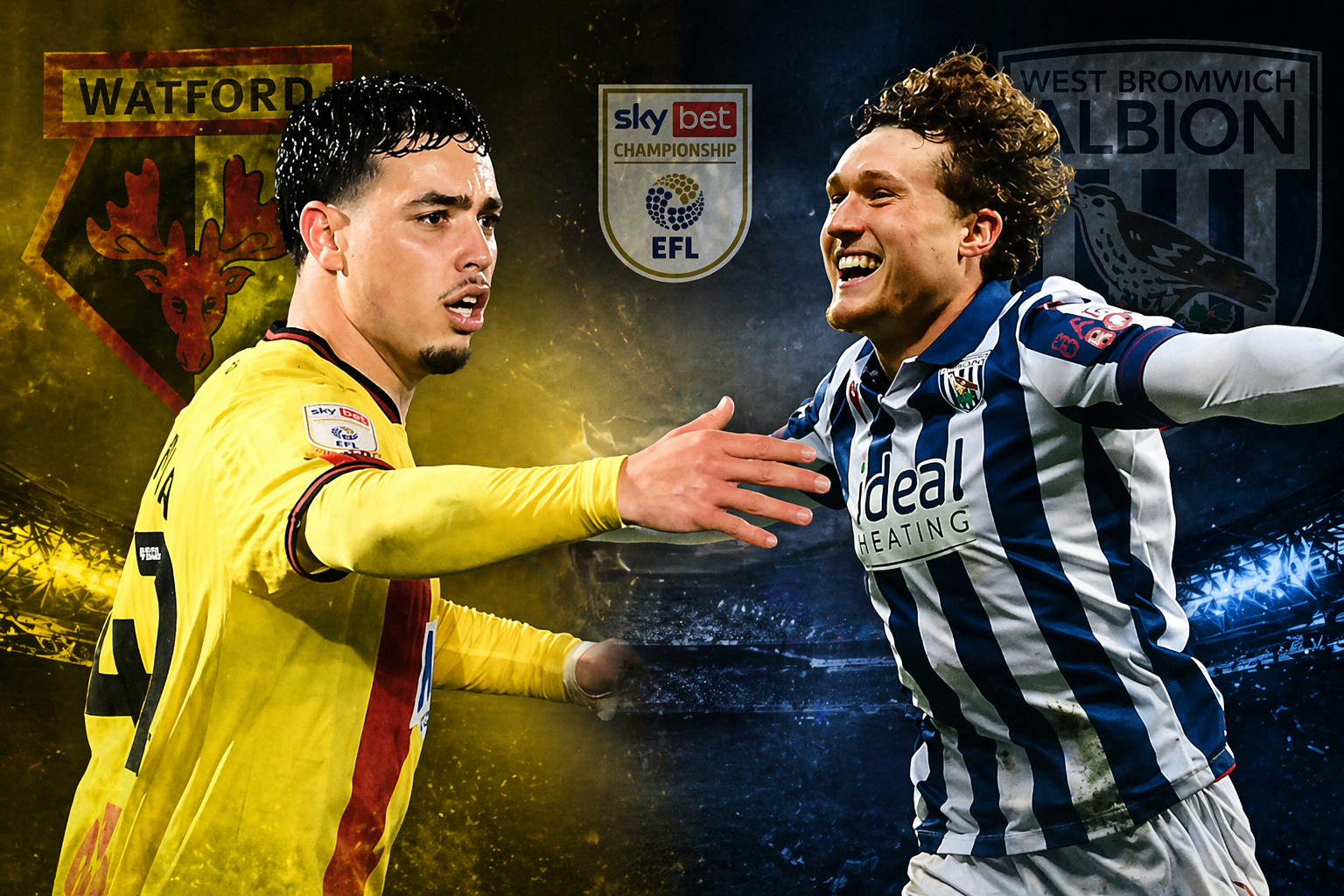 موعد مباراة واتفورد ووست بروميتش ألبيون والقنوات الناقلة في البطولة الإنجليزية المحترفة