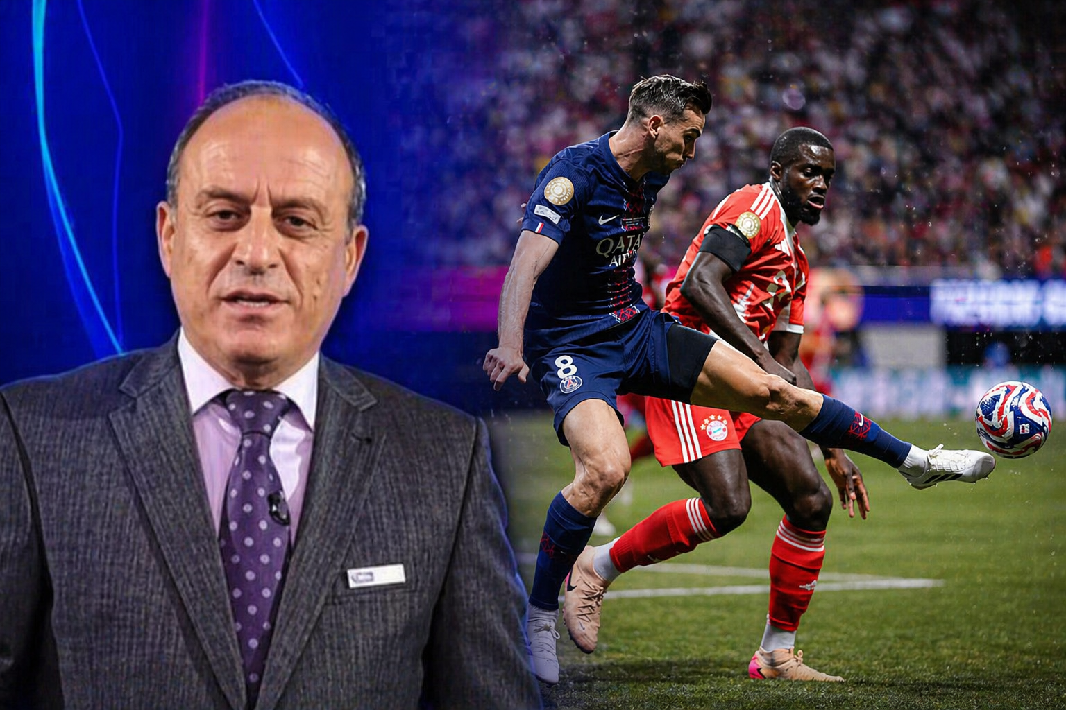 جمال الشريف يكشف الأخطاء التحكيمية المثيرة في مباراة باريس سان جيرمان وبايرن ميونخ بدوري أبطال أوروبا 2026