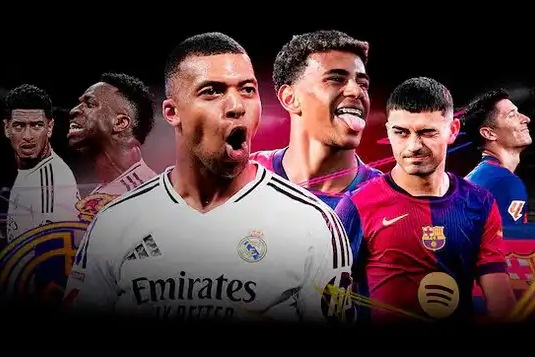 القنوات الناقلة لمباراة برشلونة وريال مدريد في الدوري الإسباني 2025-2026