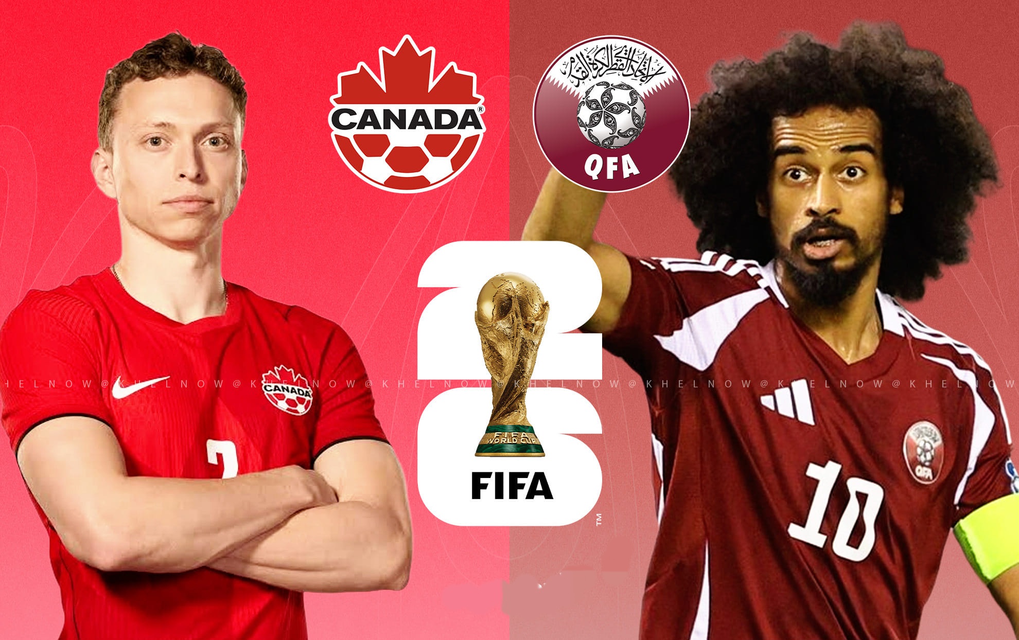 القنوات المفتوحة الناقلة لمباراة قطر وكندا في كأس العالم 2026