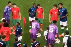 لاعبي مدغشقر يتسابقون على التقاط صور تذكارية بعد ودية المغرب استعدادًا لكأس العالم 2026