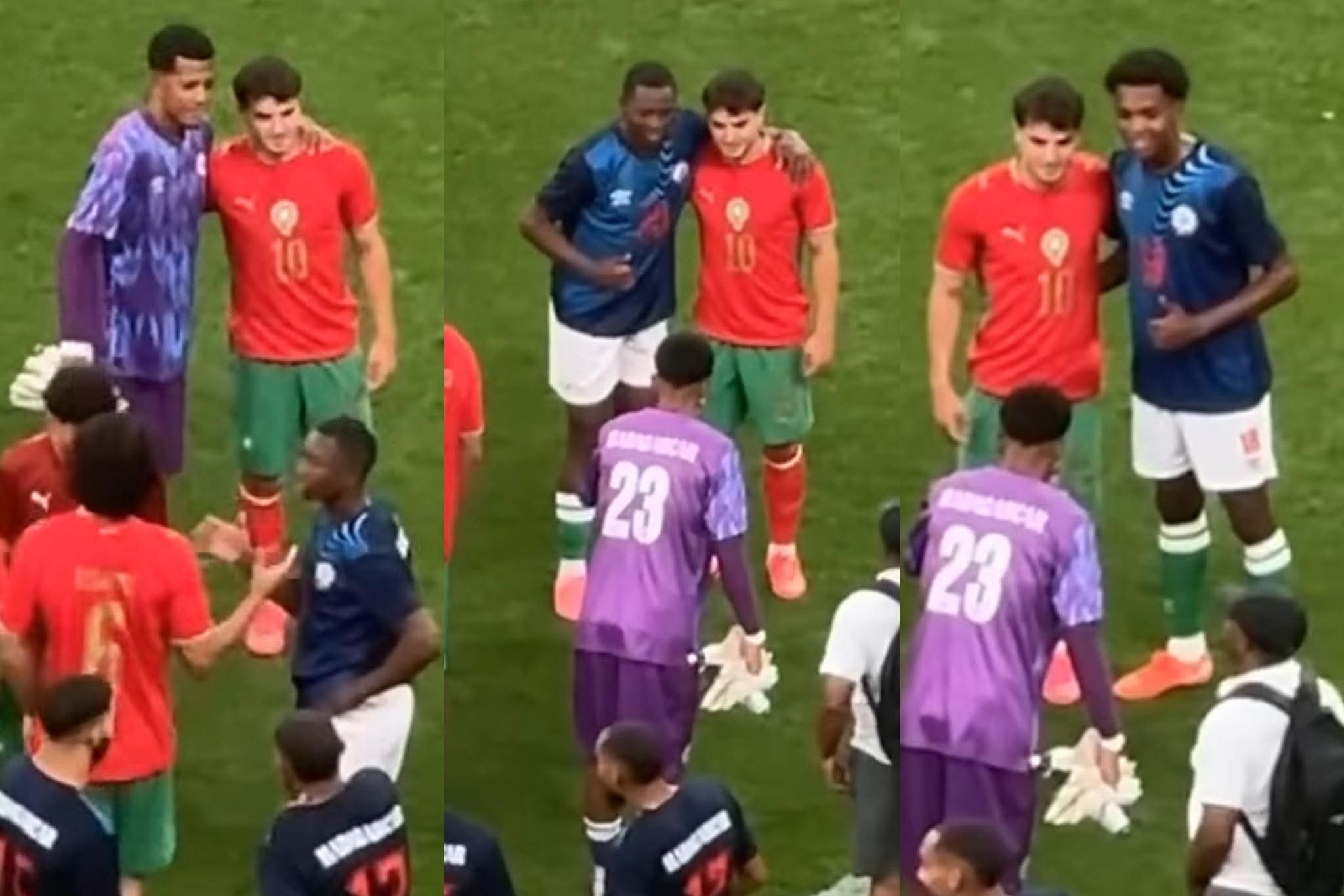 لاعبي مدغشقر يتسابقون على التقاط صور تذكارية بعد ودية المغرب استعدادًا لكأس العالم 2026