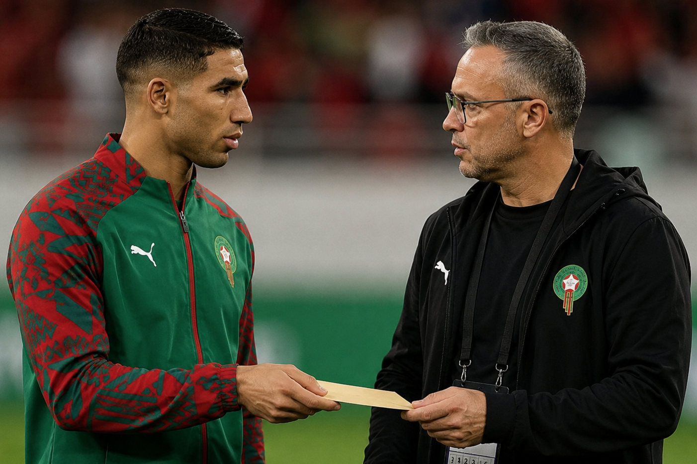 أشرف حكيمي ينقل رسالة غاضبة من لاعبي المنتخب المغربي إلى محمد وهبي قبل مواجهة البرازيل في كأس العالم 2026