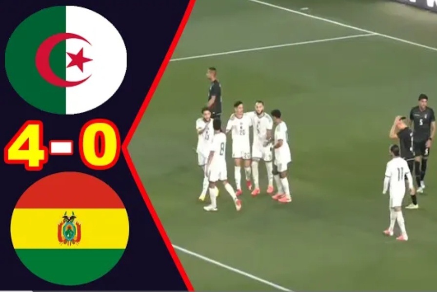 فيديو ملخص وأهداف مباراة الجزائر وبوليفيا 4-0 الودية استعدادًا لكأس العالم 2026