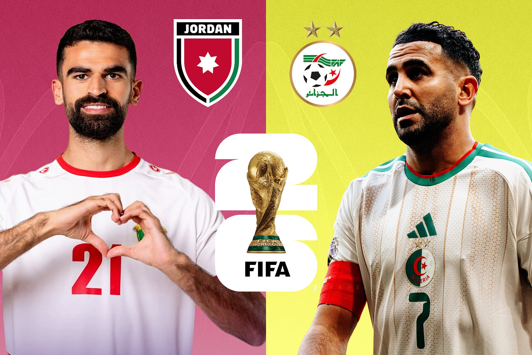 توقيت مباراة الجزائر والأردن والقنوات الناقلة في كأس العالم 2026