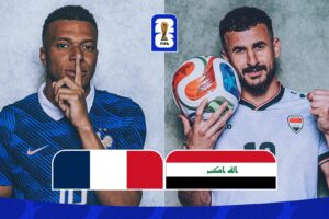 توقيت لعبة العراق وفرنسا والقنوات الناقلة في كأس العالم 2026