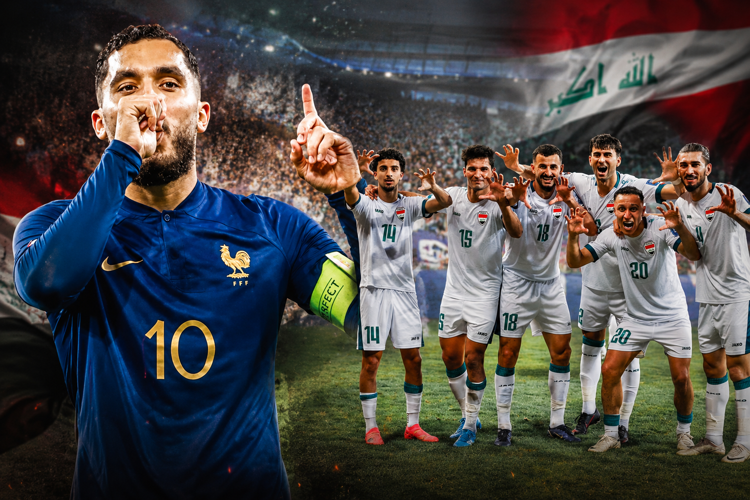 نجم منتخب فرنسا ريان شرقي يستفز المنتخب العراقي بتصريح صادم قبل صدامهم في كأس العالم 2026