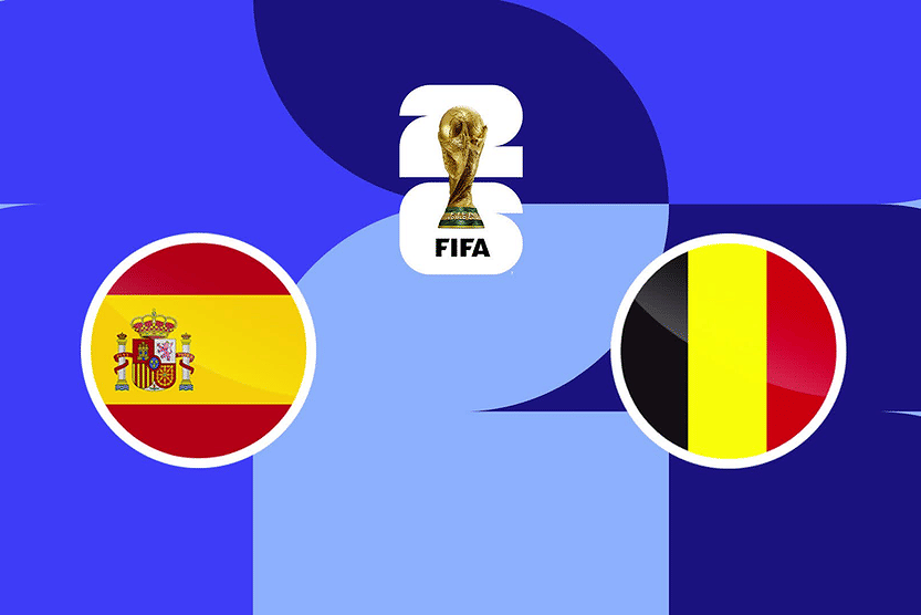 بث مباشر مباراة إسبانيا وبلجيكا في كأس العالم 2026