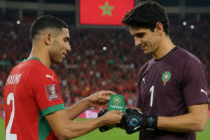 مطالب الجماهير المغربية بتسليم شارة قيادة المنتخب المغربي لياسين بونو بدل أشرف حكيمي
