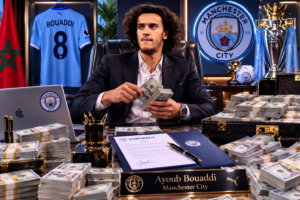 تعرف على راتب النجم المغربي أيوب بوعدي مع مانشستر سيتي