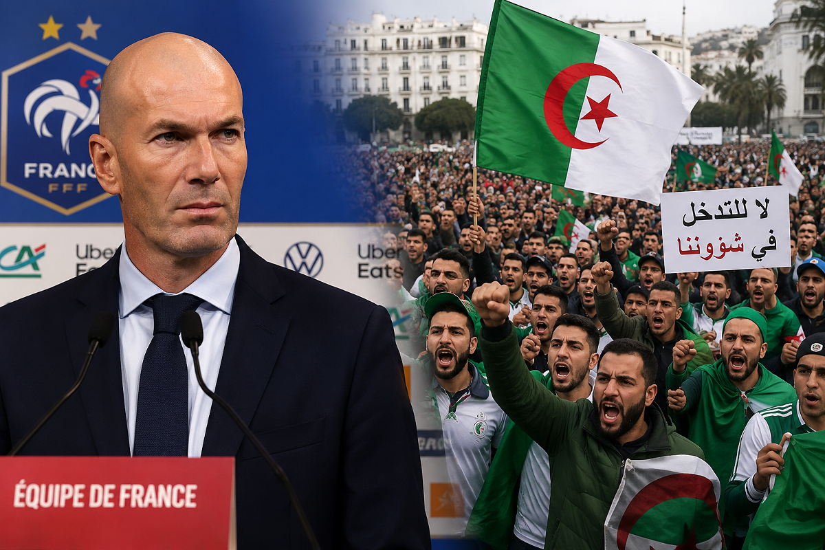 زيدان في أول ظهور له مدربًا لمنتخب فرنسا يغضب الجزائريين بتصريح صادم