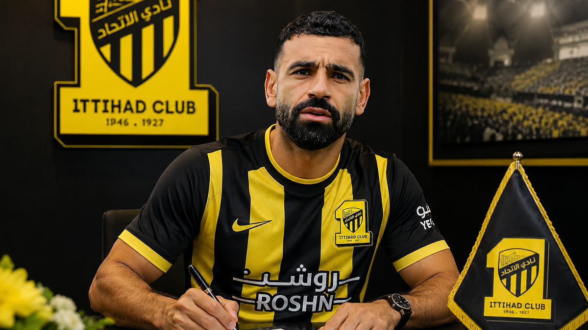 رسمياً محمد صلاح لاعبًا لنادي الاتحاد السعودي حتى 2028