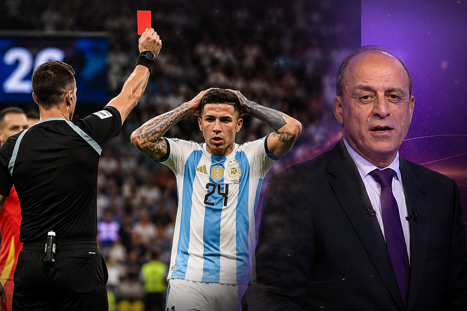 الخبير التحكيمي جمال الشريف يحسم الجدل حول طرد إنزو فيرنانديز في نهائي كأس العالم 2026