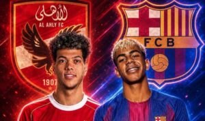 القنوات المفتوحة الناقلة لمباراة برشلونة والأهلي الودية في كأس خوان جامبر 2026