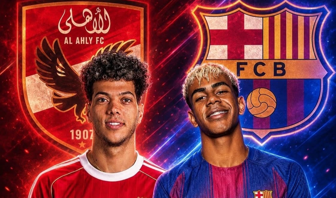 القنوات المفتوحة الناقلة لمباراة برشلونة والأهلي الودية في كأس خوان جامبر 2026