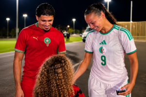 اللقطة التي لم يتوقعها جمهور المغرب والجزائر ماذا يجمع ألميريا بنجمة الجزائر