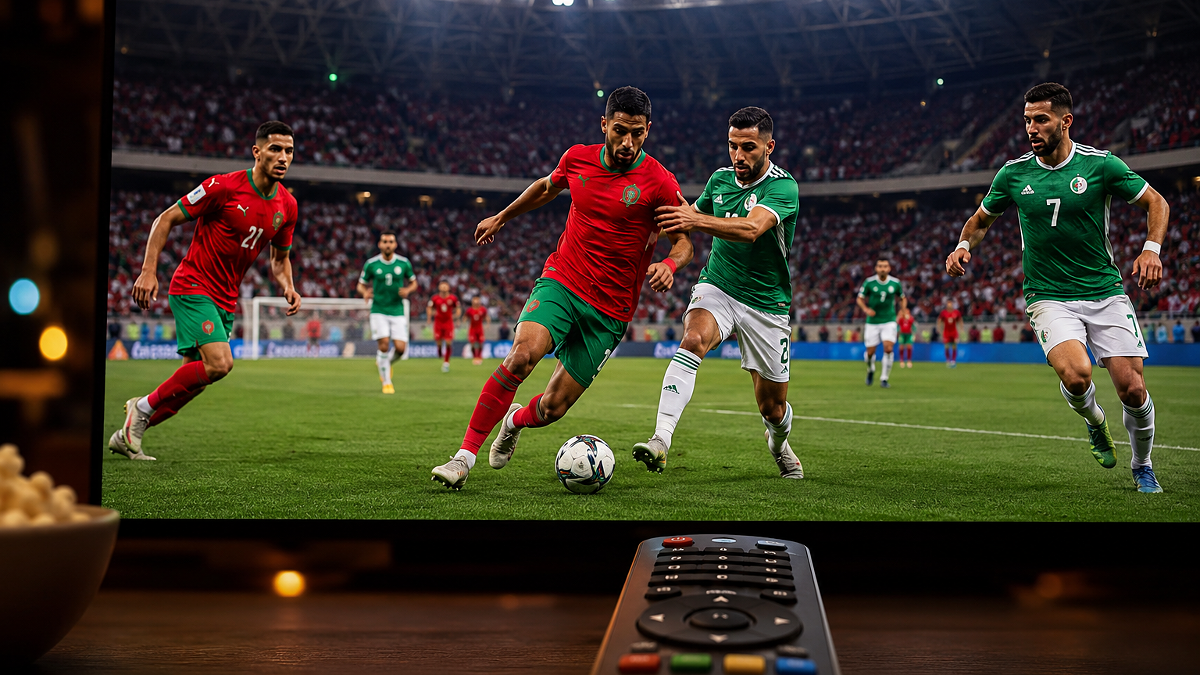 القنوات المفتوحة الناقلة لمباراة الجزائر والمغرب في ألعاب البحر الأبيض المتوسط 2026