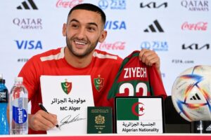 مولودية الجزائر يشعل أزمة حكيم زياش مع الوداد ويستعد لتقديم عرض تاريخي ومنحه الجنسية الجزائرية